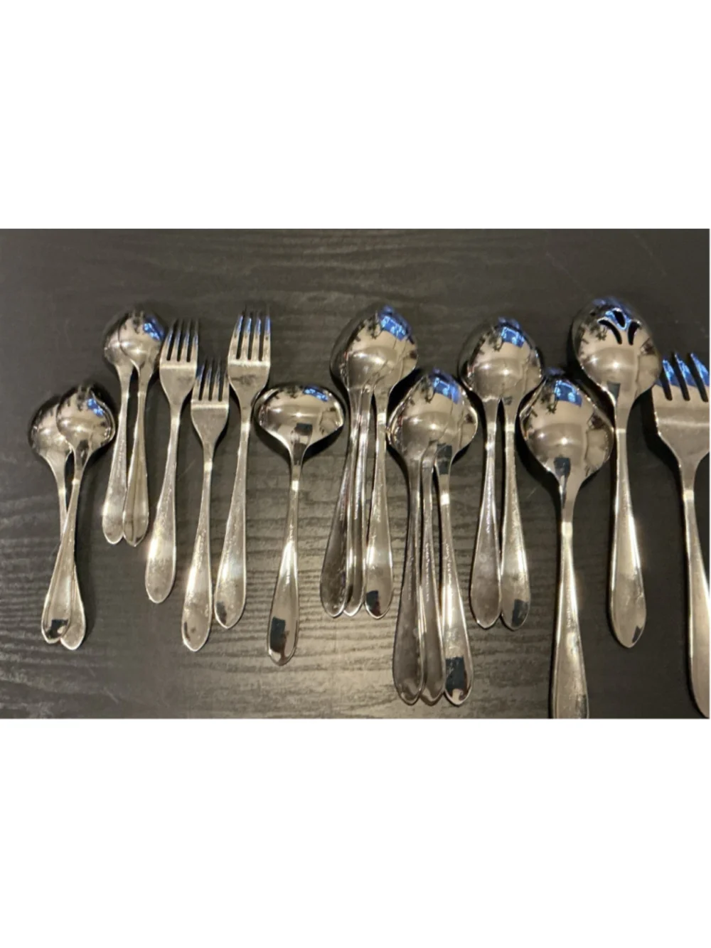 Lot Of 19 Ginkgo Linden Stainless Mixed Flatware Piece Lot